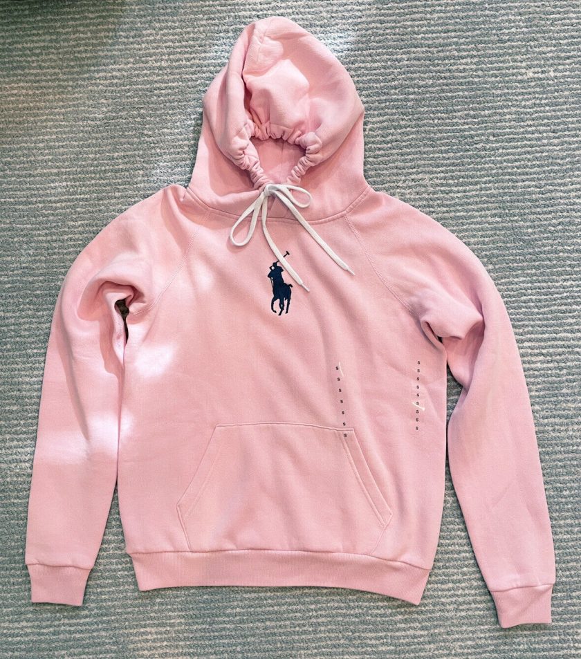 RALPH LAUREN Polo Womens Big Pony Fleece Hooded Sweatshirt