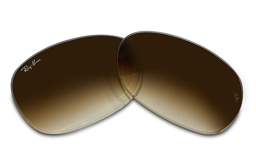 Ray Ban 55M Gold/ Brown Aviator + FREE Complimentary Eyewear Care Kit