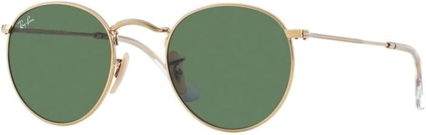 Ray-Ban ROUND METAL - ARISTA Frame CRYSTAL GREEN Lenses 47mm Non-Polarized