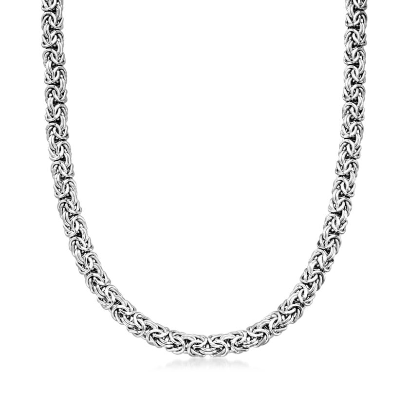 Ross-Simons Sterling Silver Classic Byzantine Necklace