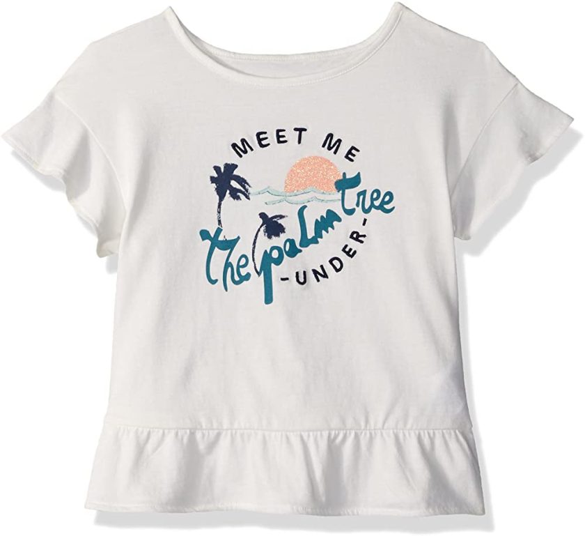 Roxy Little Girls' Salty Hair T-Shirt, Marshmallow