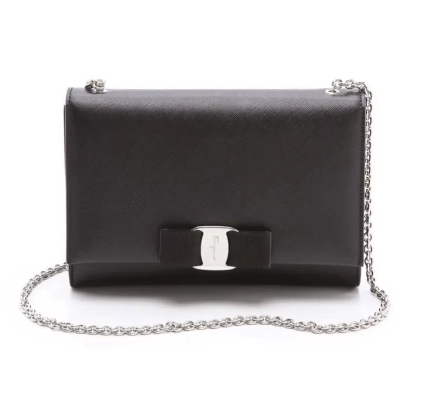 Salvatore Ferragamo Women's Vara RW Small Cross Body Bag, Nero, One Size