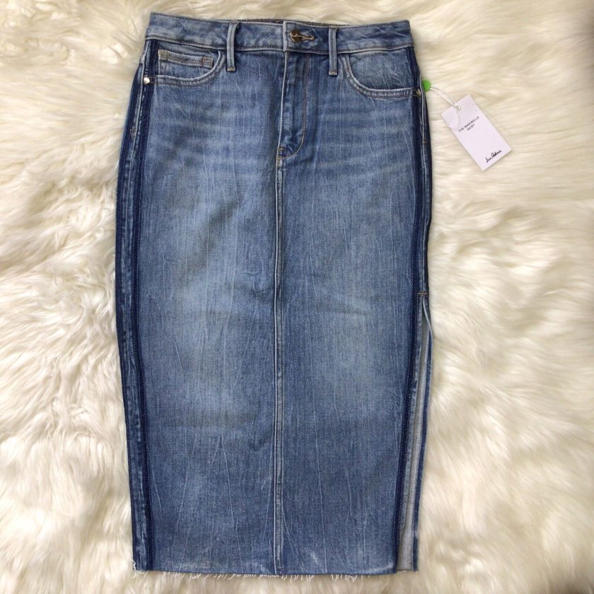 Sam Edelman Women's Maribelle Jean Skirt in Laney Laney