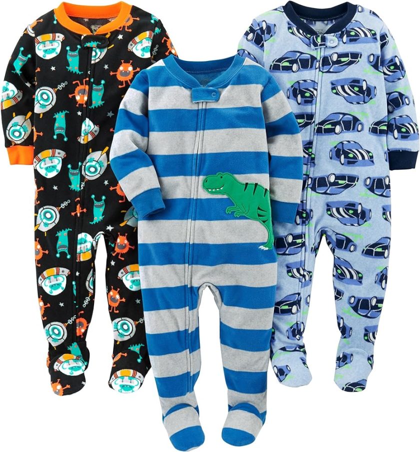 Simple Joys by Carter's Baby Boys' 3-Pack Flame Resistant Fleece