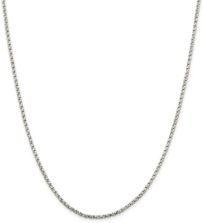 Sterling Silver 2.25mm Twisted Box Chain