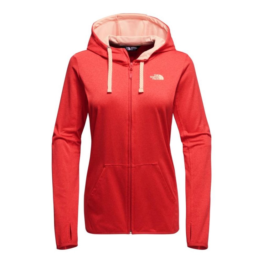 The North Face Women's Fave Lite LFC Full Zip Hoodie Juicy Red