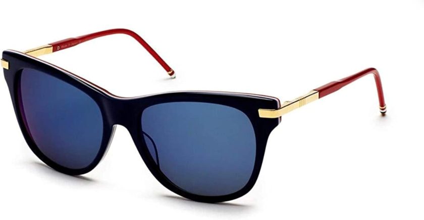 THOM BROWNE Navy18K Gold w/ Dark Grey Flash-AR Sunglasses