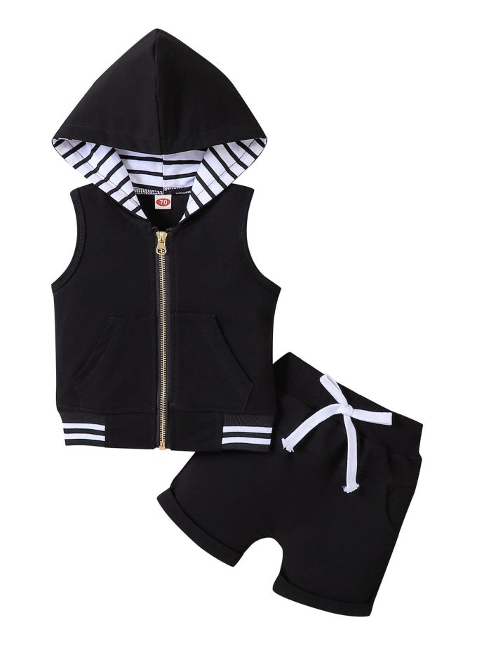 Adorable Toddler Girl Hoodie Floral Stripe Outfit Set - Perfect for Your Little Fashionista