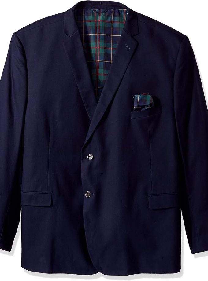 U.S. Polo Assn. Men's Cotton Solid Sport Coat - Navy, 54 Long: Modern Sophistication for Every Occasion