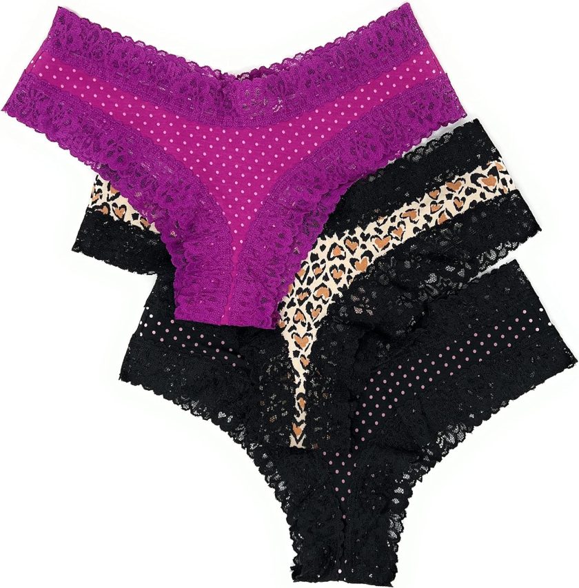 Victoria’s Secret Lace Trim Very Sexy Gift Box Cheeky Set of 3