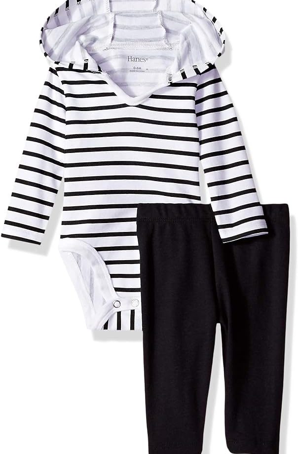 Hanes Ultimate Baby Flexy 2 Piece Set (Pant with Hoodie Bodysuit)
