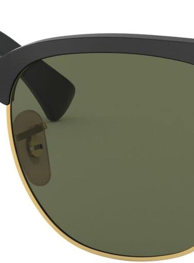 Ray-Ban Acetate Sunglasses - Shiny Black Frame and Mirror Gradient Green Lenses - A Timeless Statement of Modern Fashion